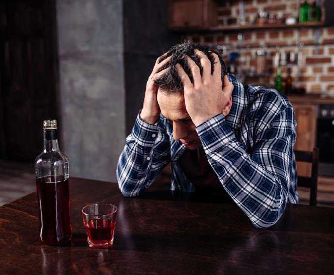 Mann Depression Alkohol Trinksucht