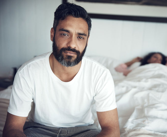 Mann Bett Prostata Behandlung Männergesundheit