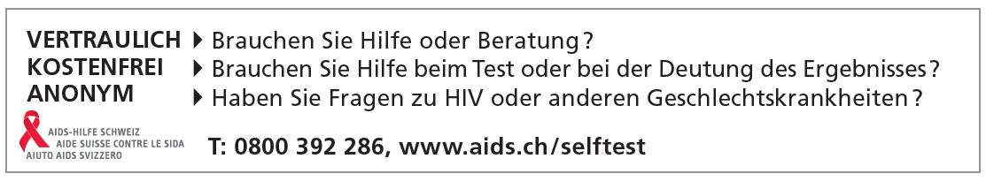 Aids Beratung kostenlos Schweiz
